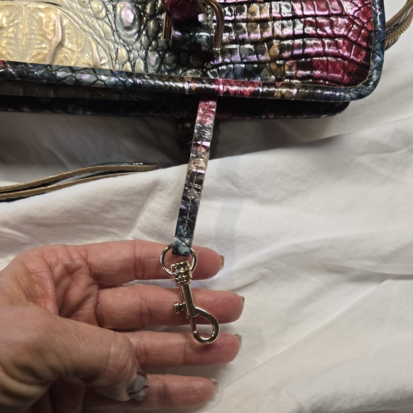 Brahmin Tia Komodo Ombre Melbourne Leather Tote, EUC - Picture 6 of 9